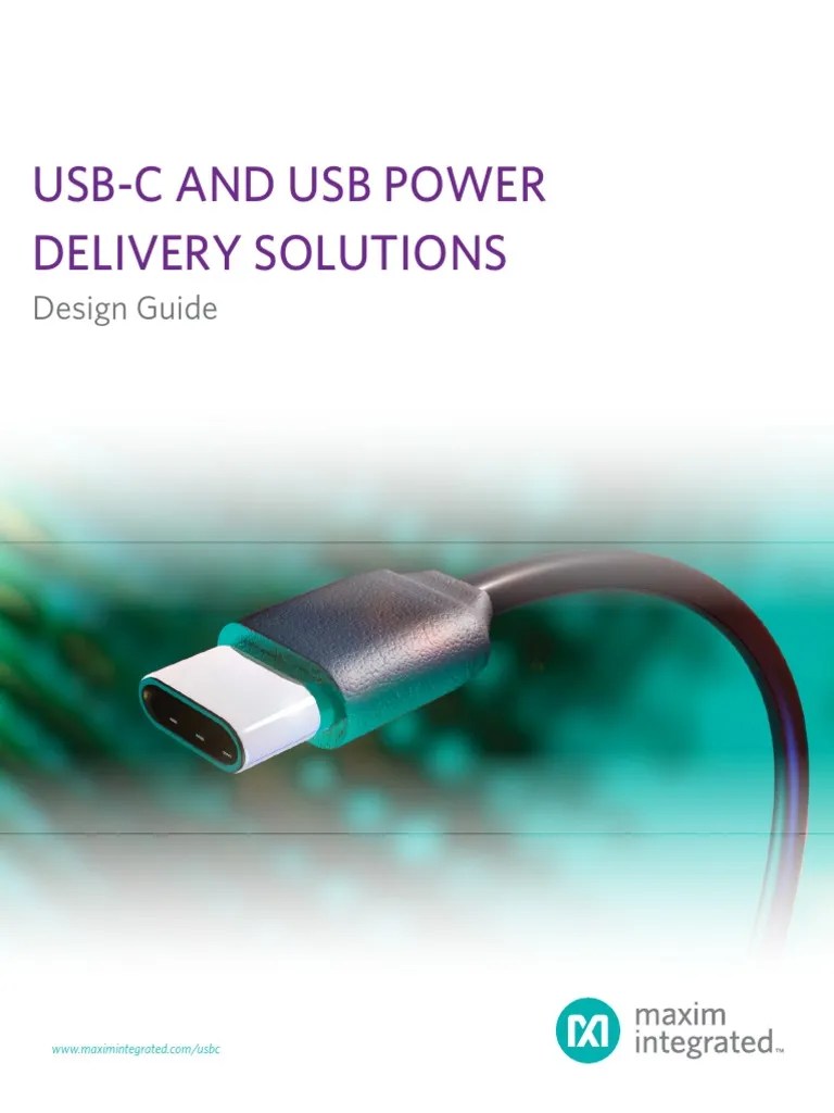 Usb C And Usb Power Delivery Solutions Design Guide | PDF | Computer ...