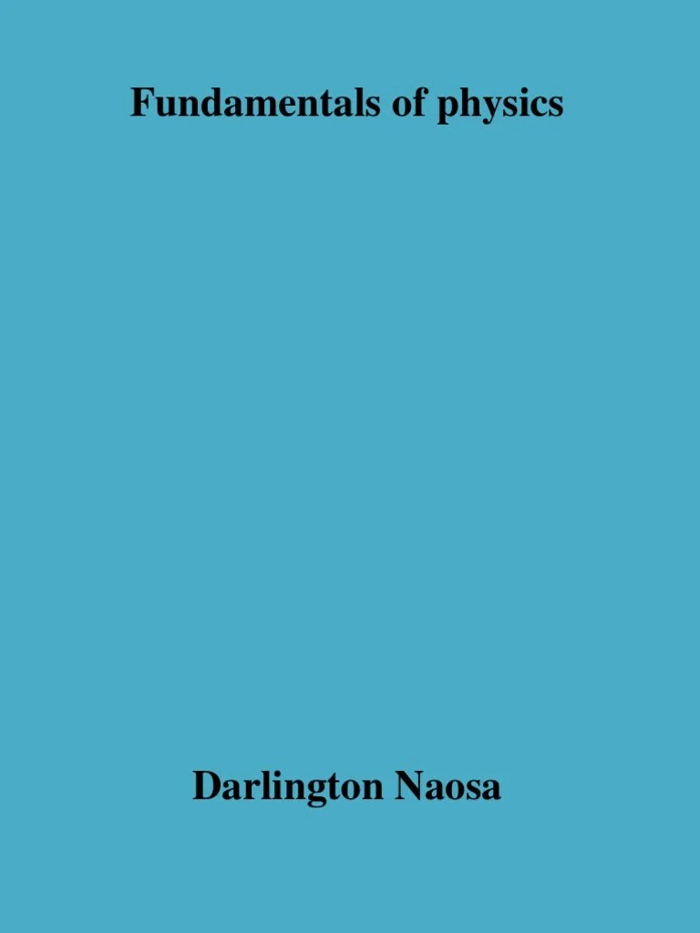 Fundamentals Of Physics | PDF | Euclidean Vector | Velocity