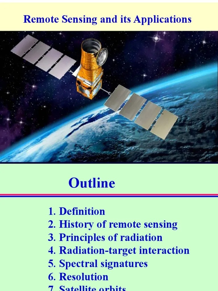 3 RS Remote Sensing Lecture | PDF | Electromagnetic Radiation | Remote Sensing