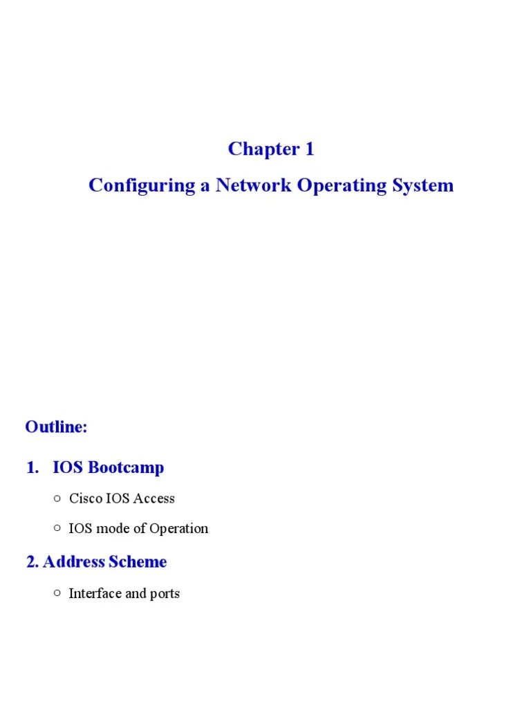 Configuring A Network Operating System | PDF | Operating System | Ip ...