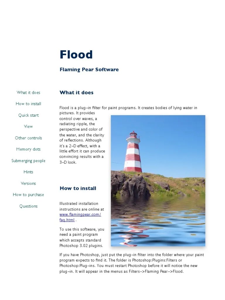 Flood Guide | PDF | Adobe Photoshop | Mac Os