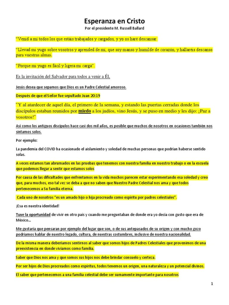 Esperanza En Cristo | PDF | Jesús | Amor