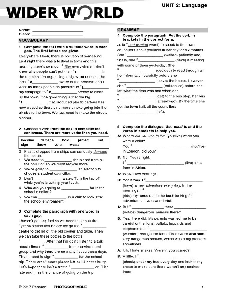 Unit 2 - REVISION | PDF
