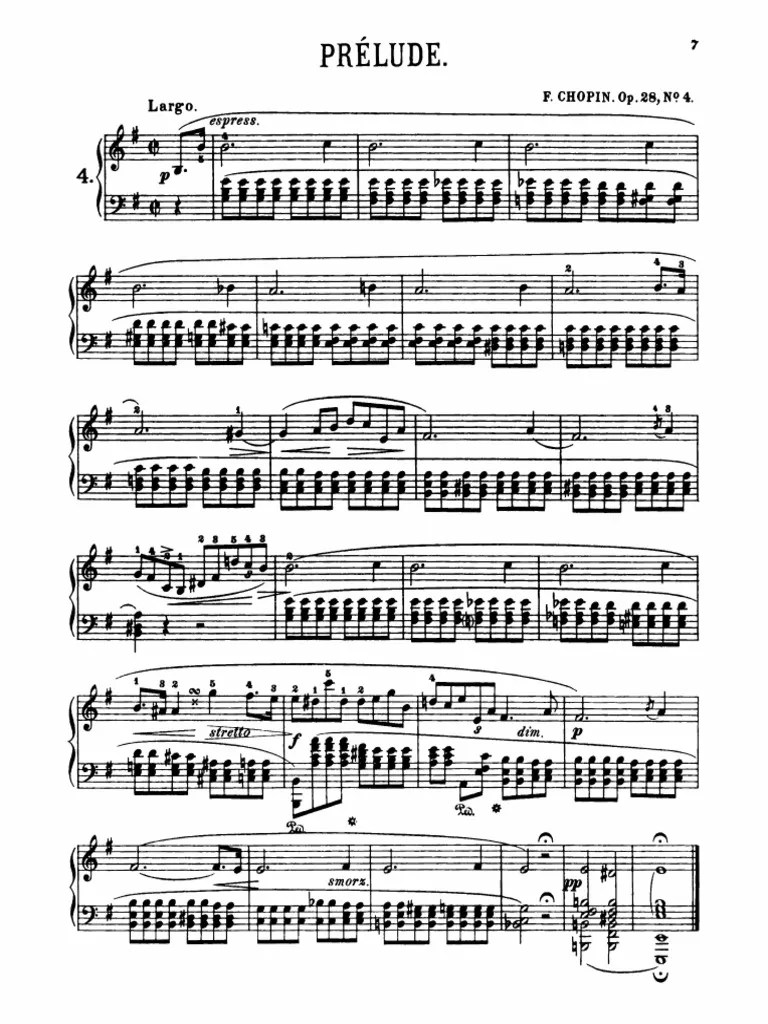 Chopin Prelude In E Minor | PDF