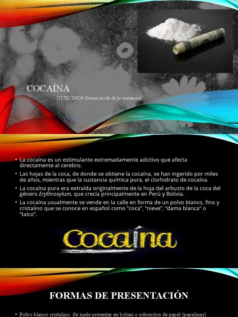 COCAÍNA | PDF | Cocaína | Medicina CLINICA
