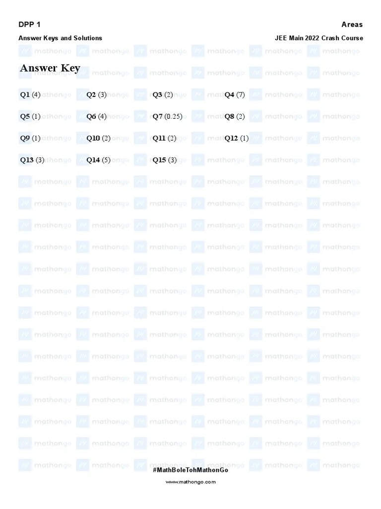 Mathongo Jee Mains Crash Course | PDF | Abstract Algebra | Theoretical ...