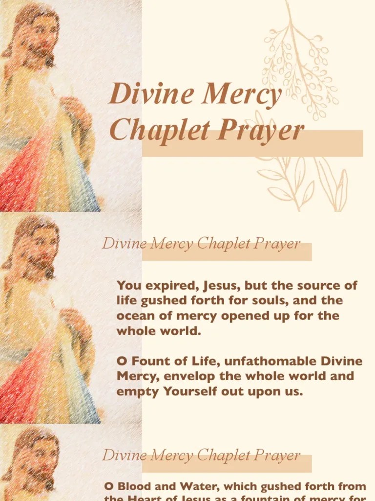 Chaplet Of The Divine Mercy FBA | PDF | Mercy | God The Father