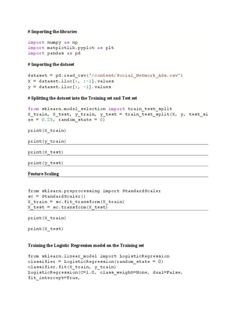 Import As Import As Import As: # Importing The Libraries | PDF ...