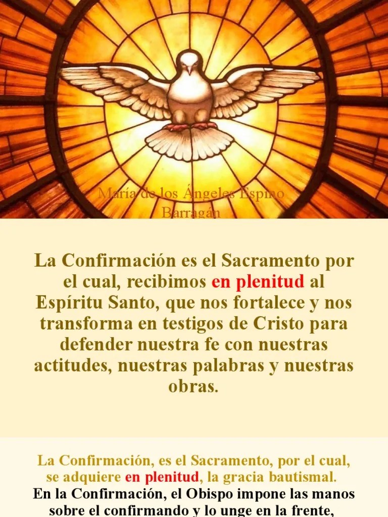 Sacramento De La Confirmación | PDF | Confirmación | La Unción