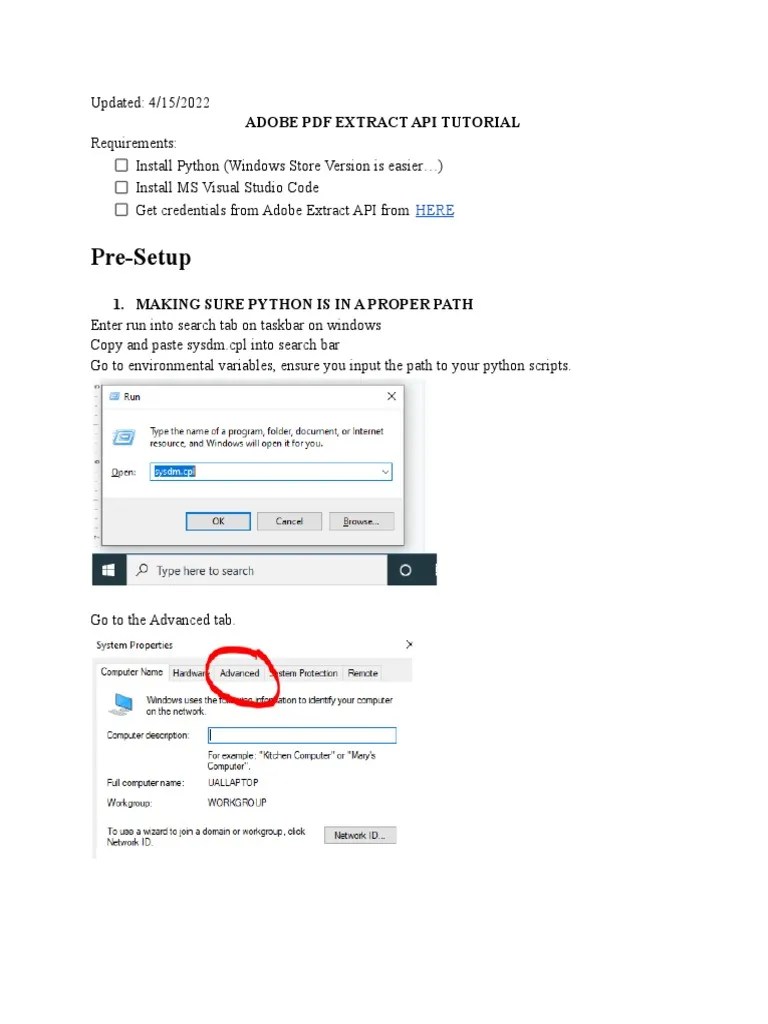 Adobe PDF Extract API Tutorial | PDF | Directory (Computing) | Software ...