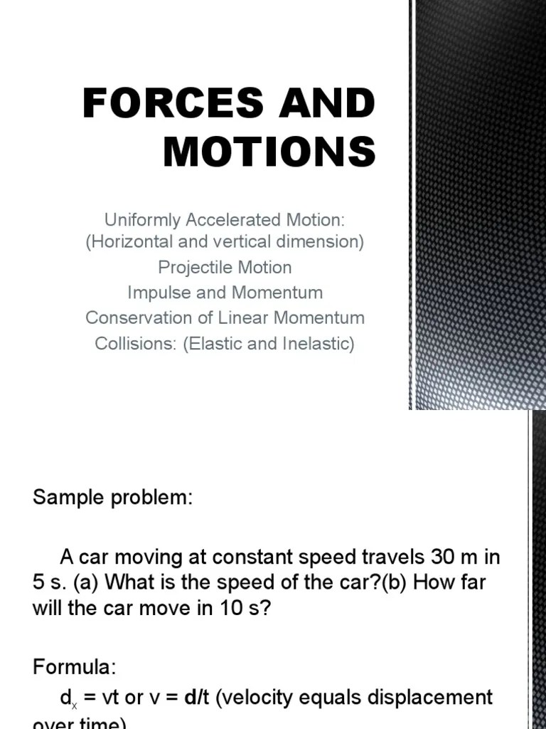 Forces, Motions, And Collisions: A Comprehensive Guide To Kinematics ...