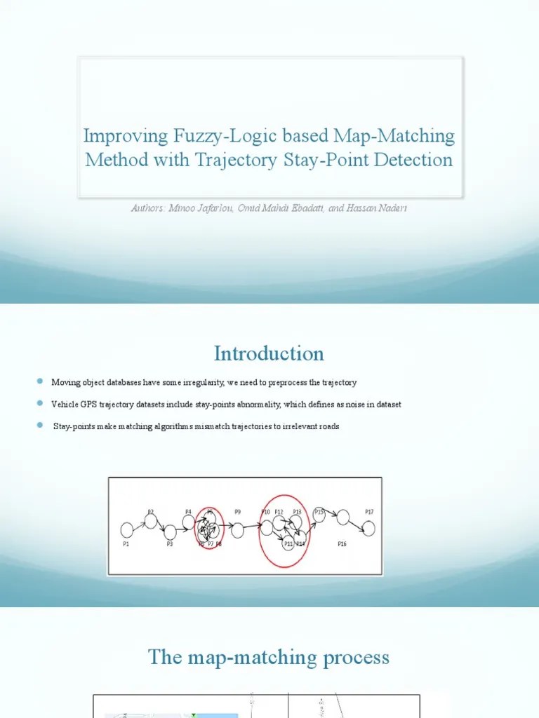 Map-Matching Method With Trajectory Stay-Point Detection | PDF