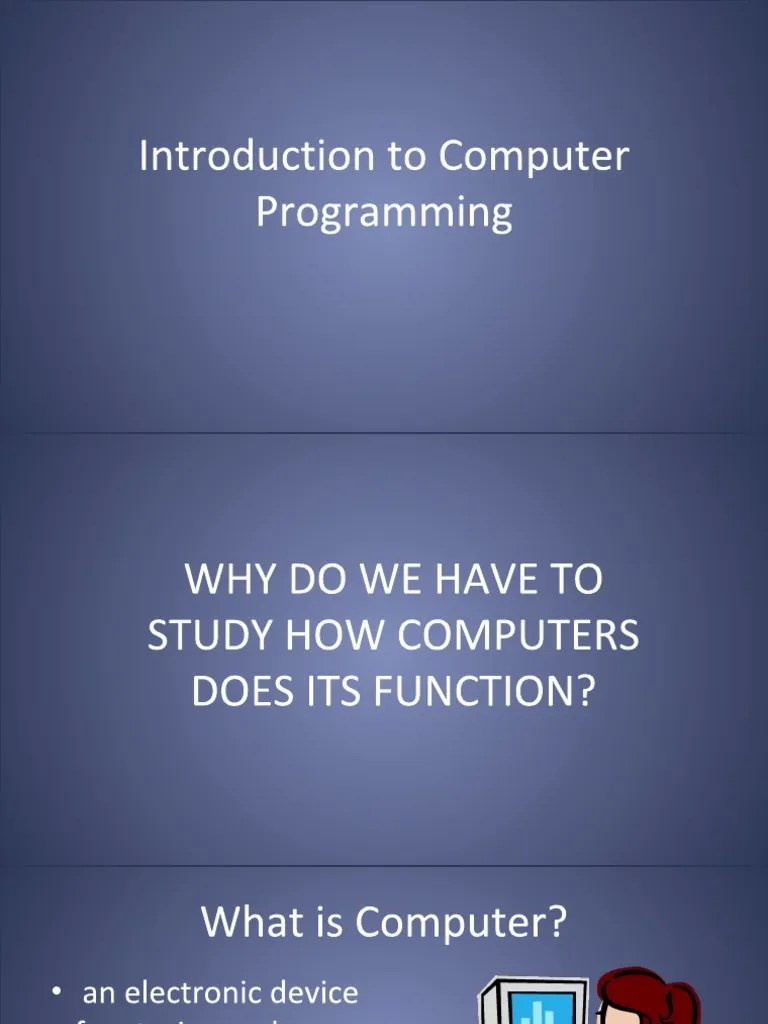 HO - Thinking Like A Computer Scientist | PDF | Computer Architecture ...