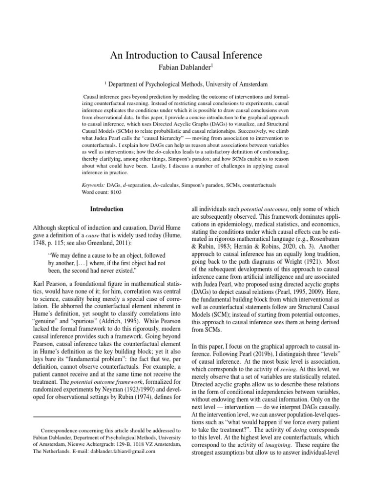 Causal Inference | PDF | Causality | Bayesian Network