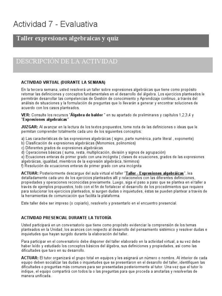 Actividad 7 | PDF | Matemáticas