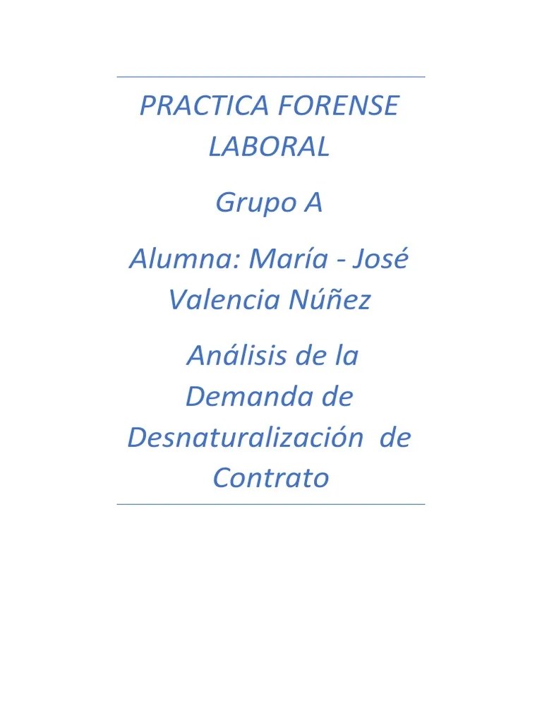 Practica Forense Laboral | PDF | Demanda Judicial | Justicia