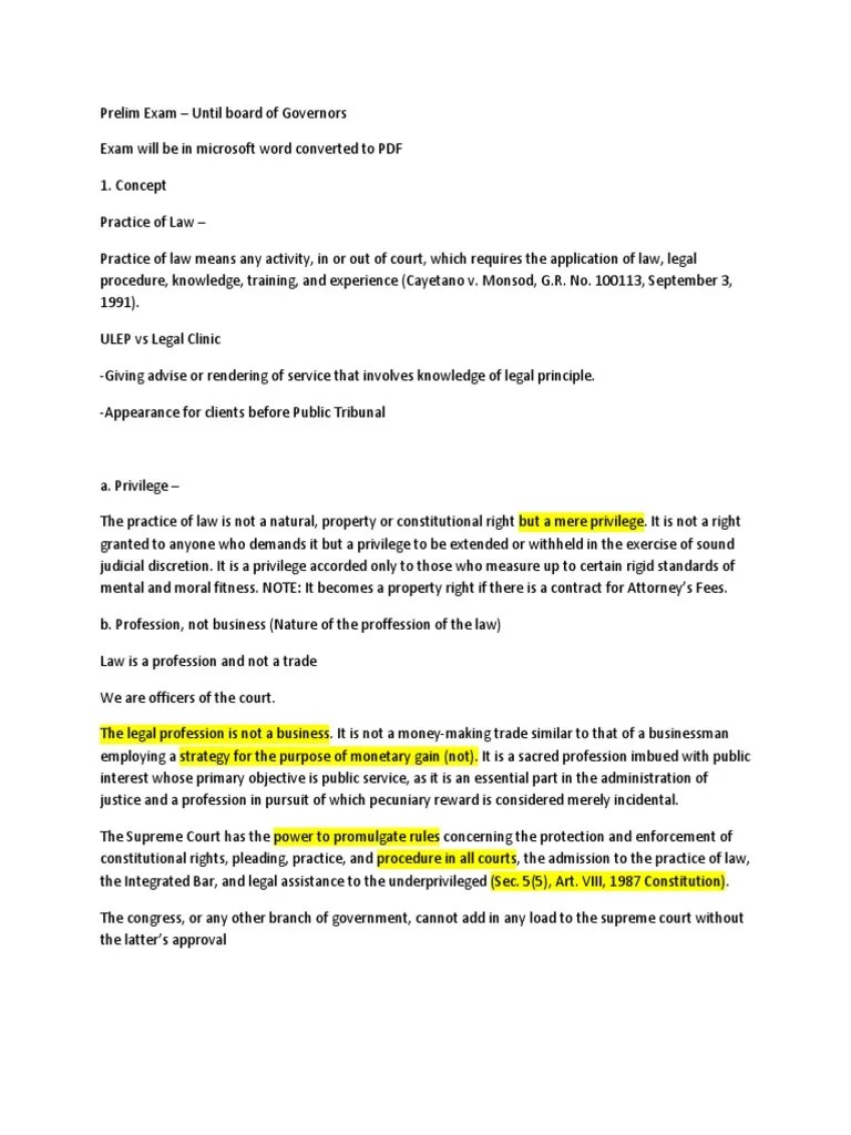 Basic Legal Ethics | PDF | Lawyer | Practice Of Law