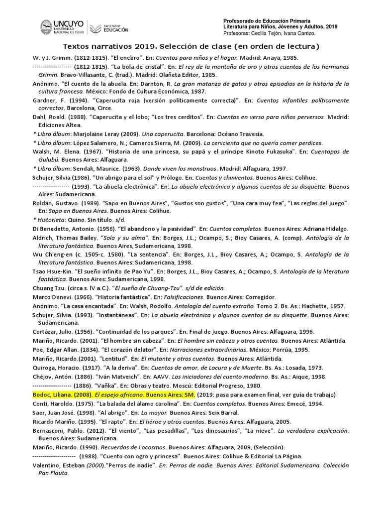 Textos Narrativos | PDF