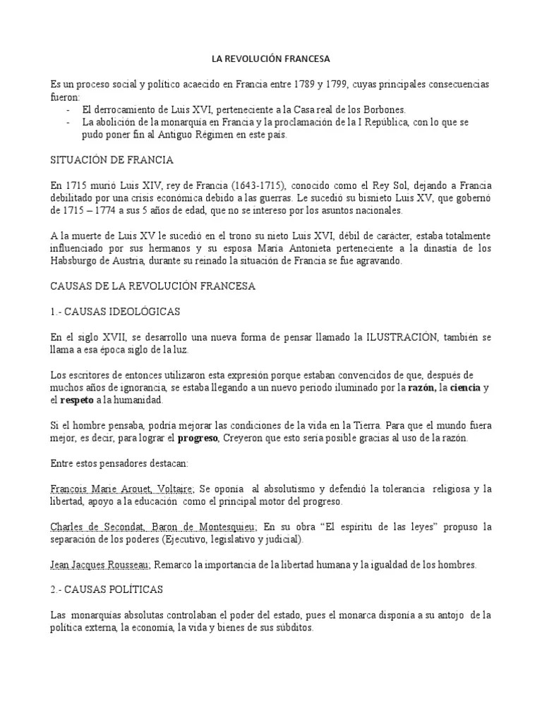 La Revolución Francesa | PDF | Maximilien Robespierre | Revolución Francesa