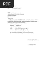 Contoh Surat Izin Tidak Masuk Kuliah Karena Sakit Ada Acara Tugas 