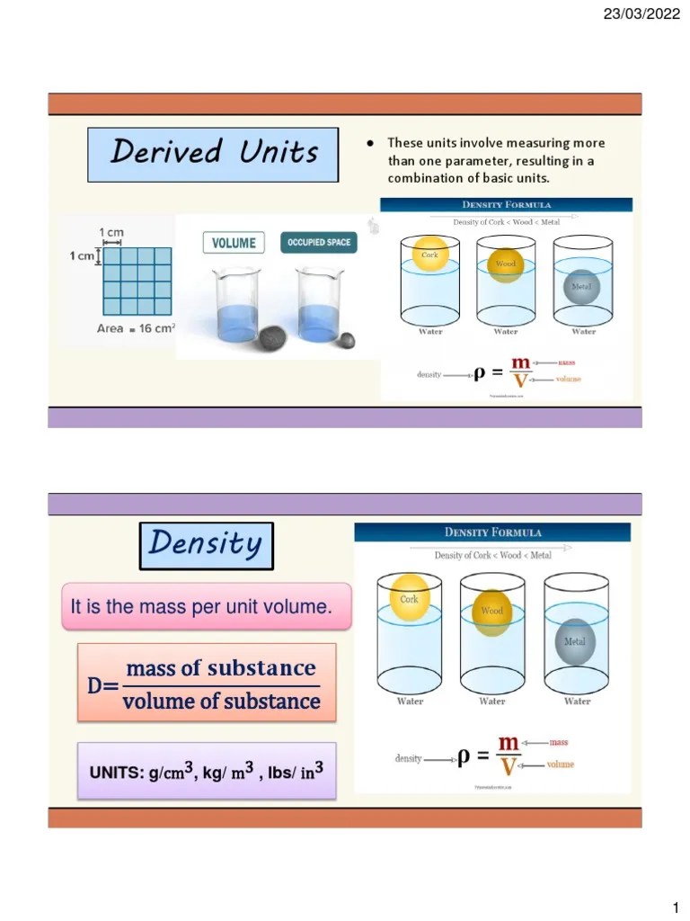 Chem1Chap2L4Part2-Units Of Measurement | PDF | Density | Volume