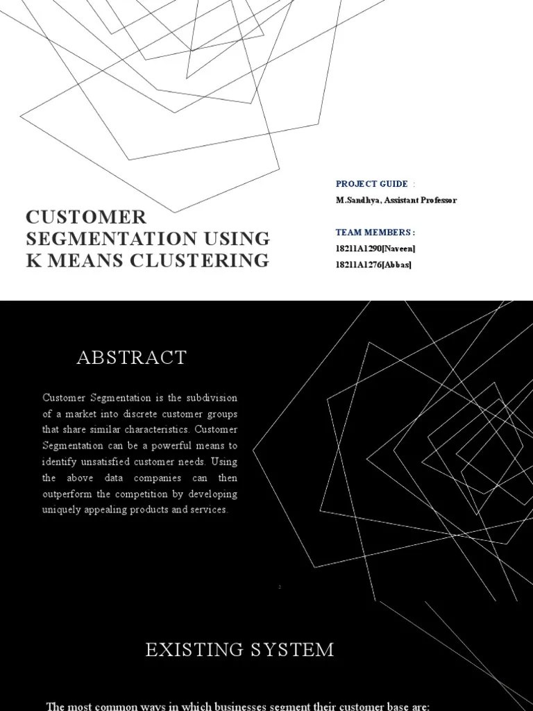 Customer Segmentation Using K Means Clustering | PDF | Market ...