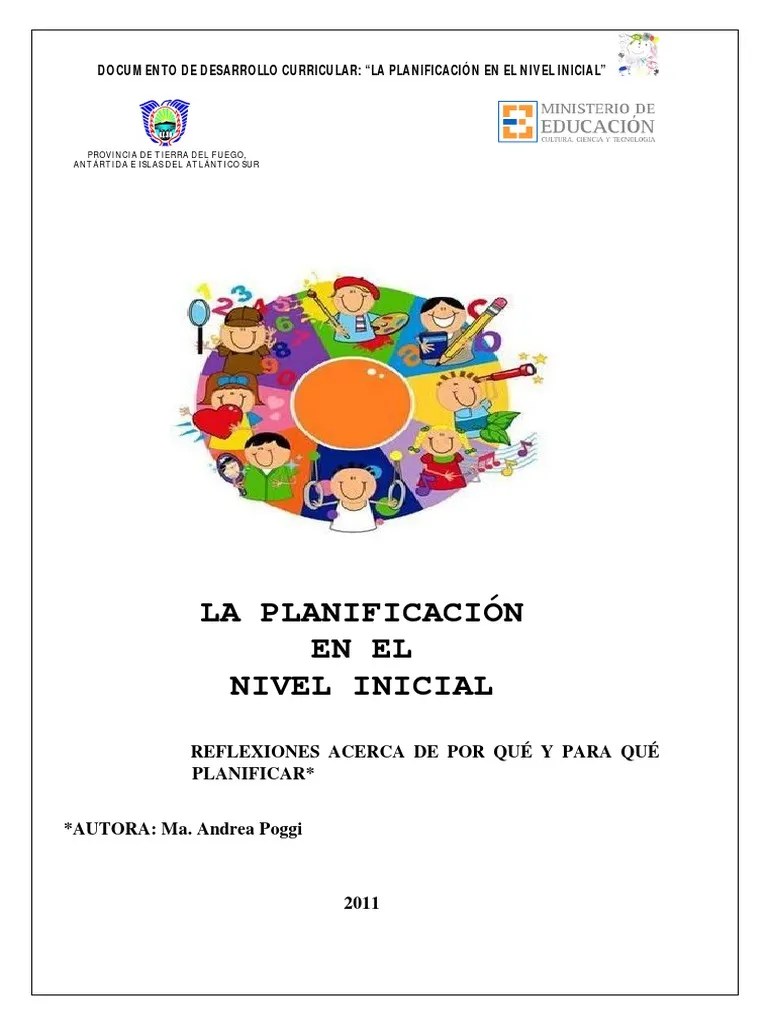 La Planificación En El Nivel Inicial | PDF | Método De Enseñanza | Educación De La Primera Infancia