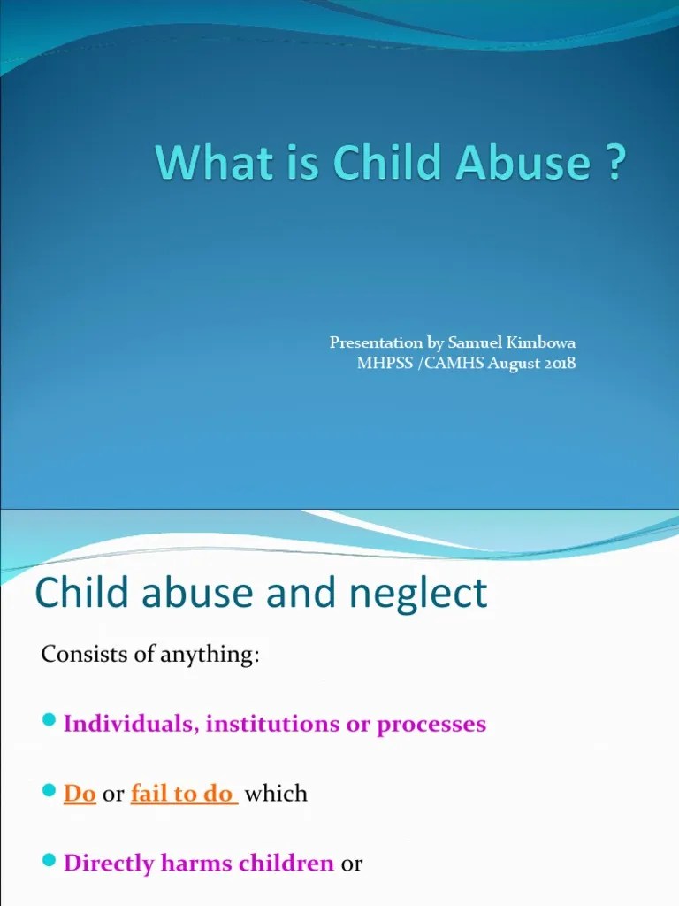 Understanding Child Abuse And Neglect In Uganda: A Review Of ...