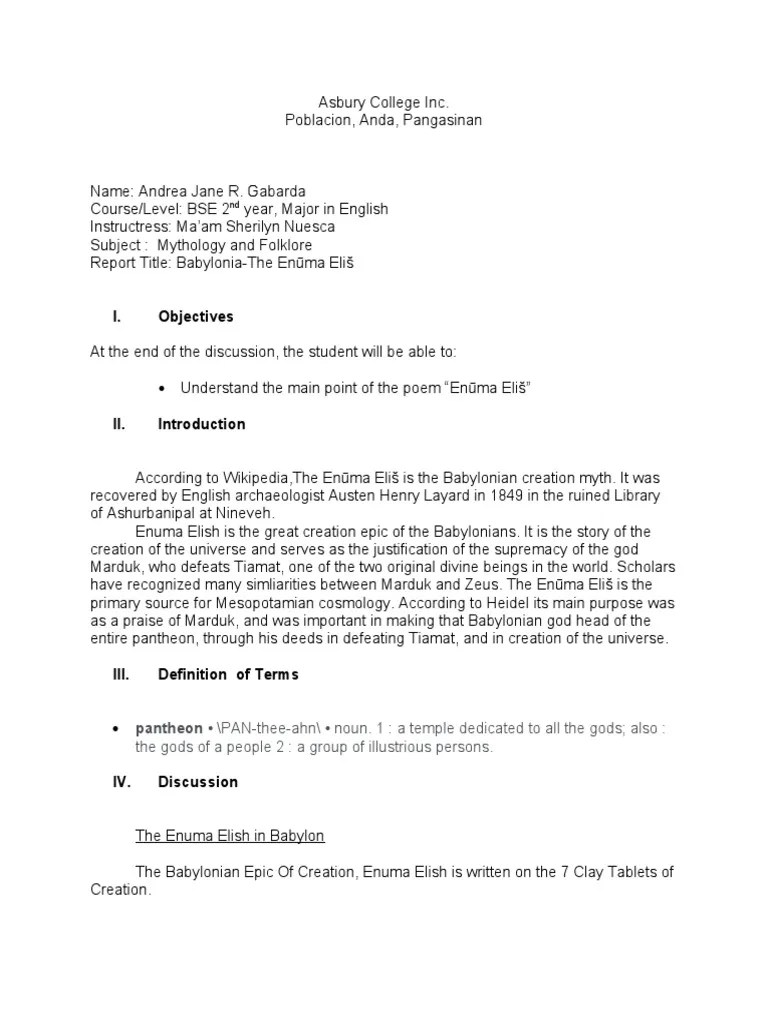 Mythology And Folklore | PDF | Genesis Creation Narrative | Creation Myths