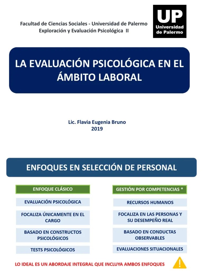 Evaluación Psicolaboral | PDF | Gestión De Recursos Humanos | Sicología