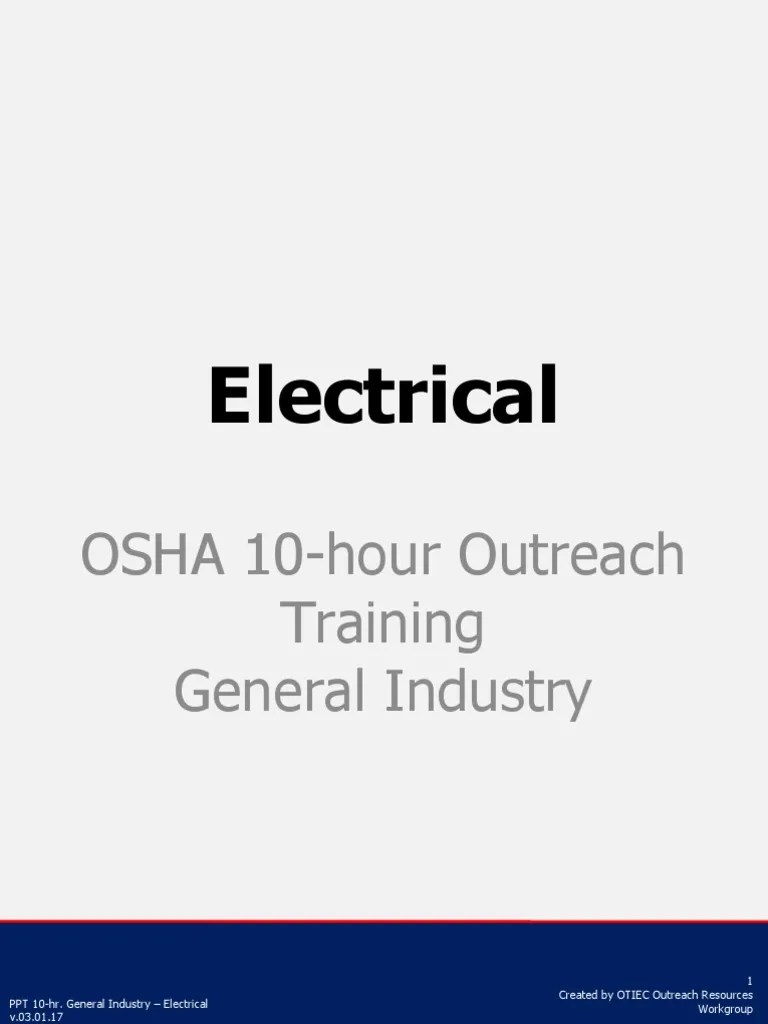 Electrical - PPT - V 03 01 17 | PDF | Electric Arc | Electricity