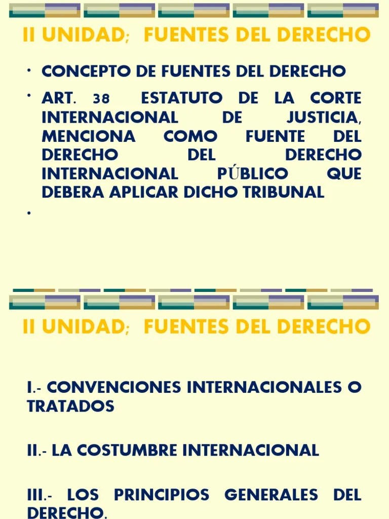 FUENTES DEL DERECHO INTERNACIONAL (Clase 20.08.2022) | Download Free ...