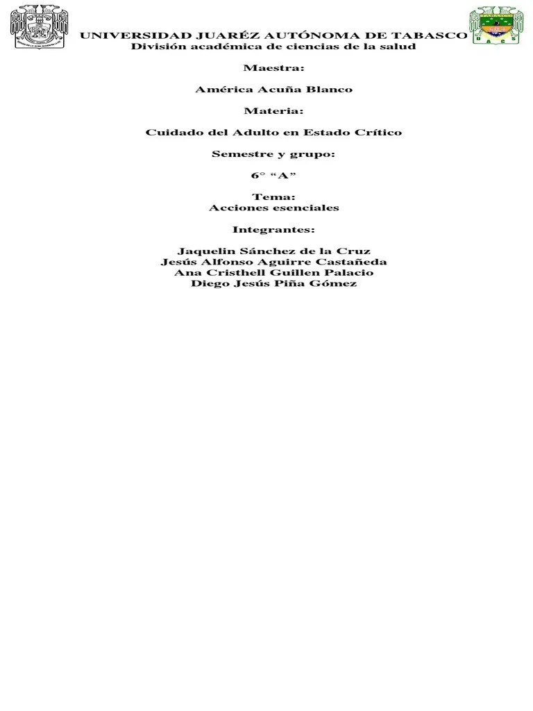 Acciones Esenciales Para La Seguridad Del Paciente | PDF | Seguridad ...