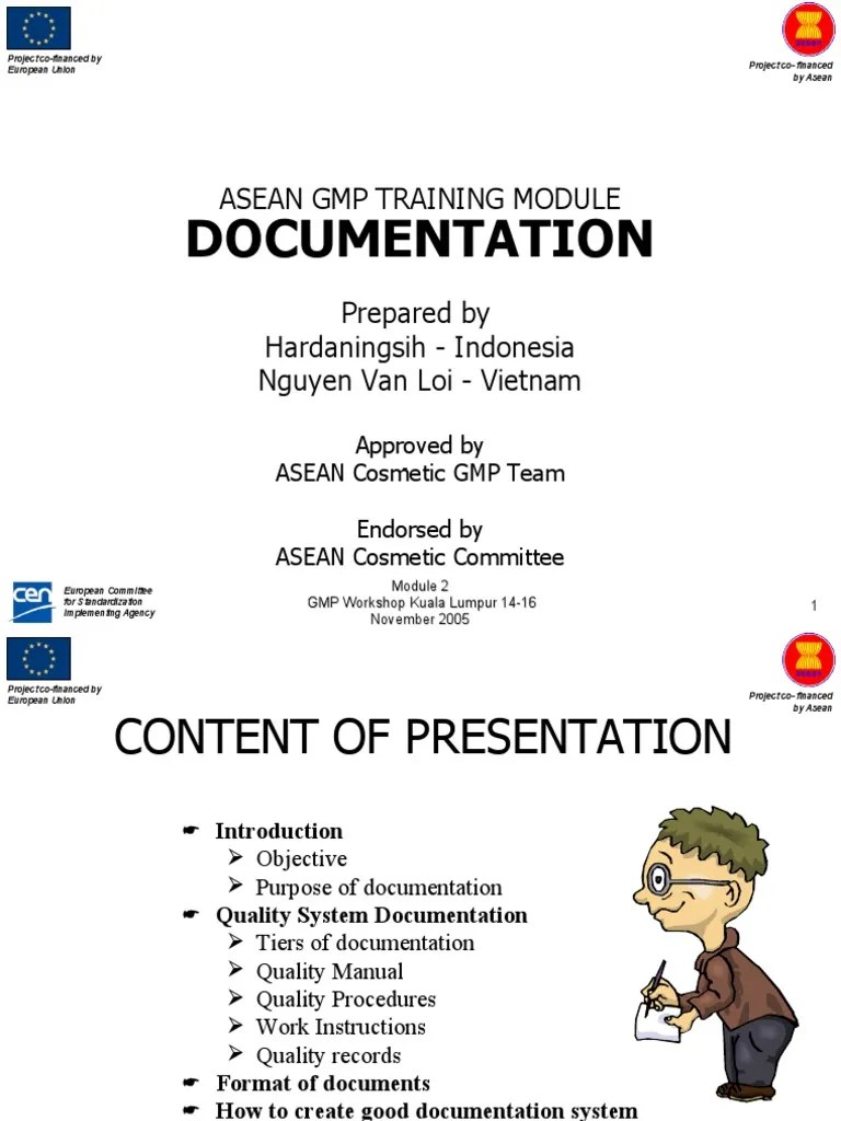 GMP Documentation Module | PDF | Quality Management System | Specification (Technical Standard)