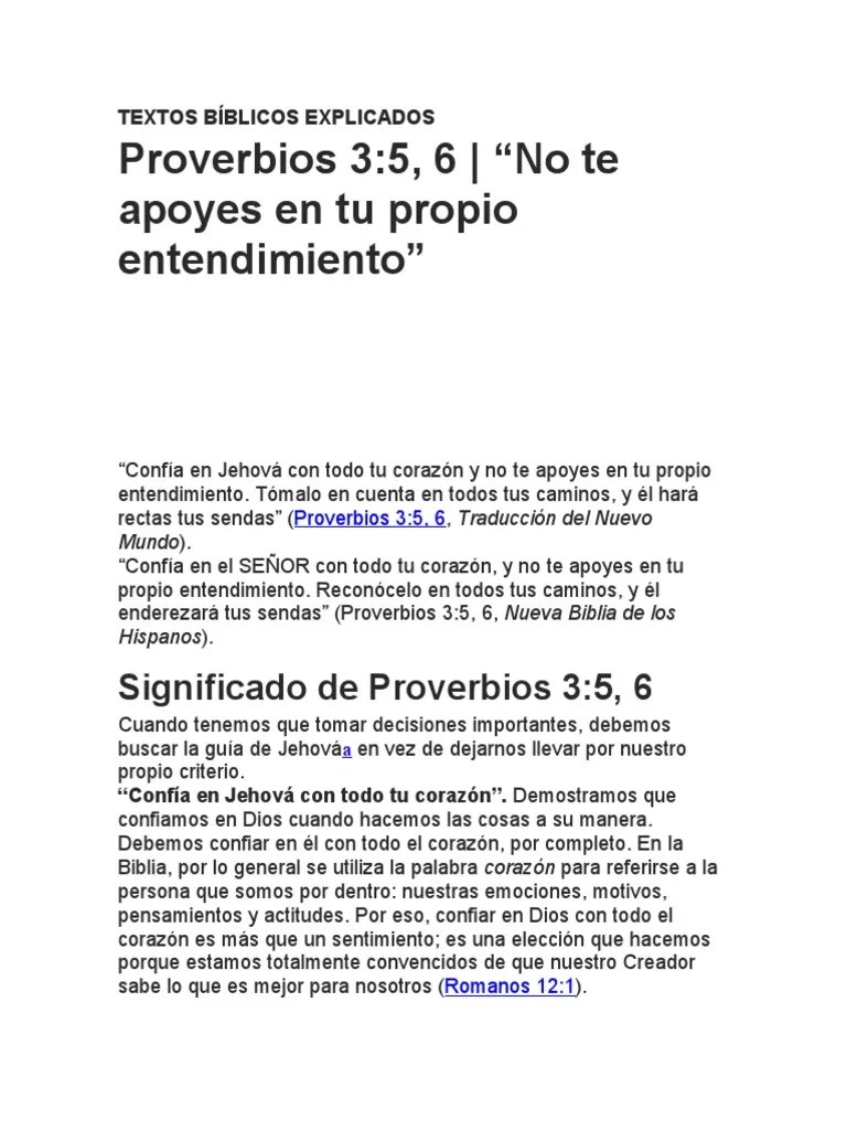 Textos Bíblicos Explicado1 | PDF | Libro De Proverbios
