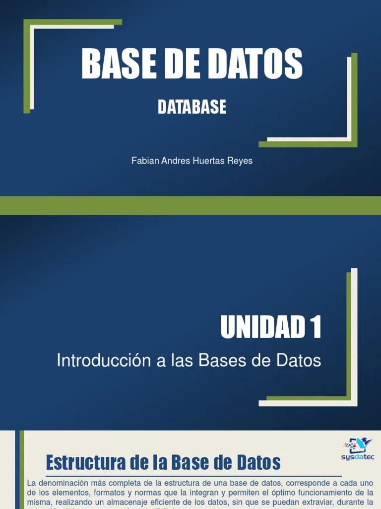 2.DB Introducción A Las Bases De Datos | PDF | Bases De Datos | Informática