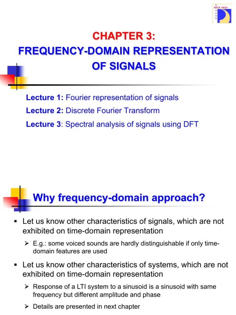 Chapter3 - Frequency-Domain Representation Of Signals | PDF | Spectral ...