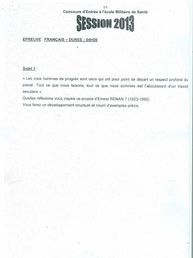 Concours Ems 2013 Francais | PDF