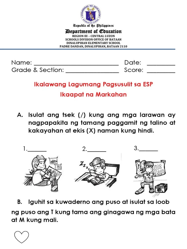 Compilation Of 2nd Summative Test Fourth Quarter | PDF