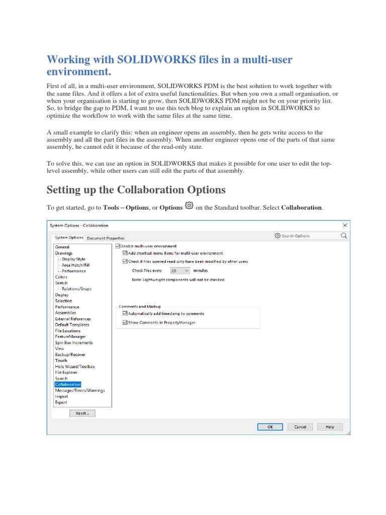Working With SOLIDWORKS Files In A Multi | PDF | Icon (Computing) | Menu (Computing)