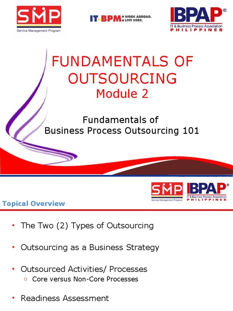 Module 1 Bpo | PDF | Outsourcing | Business
