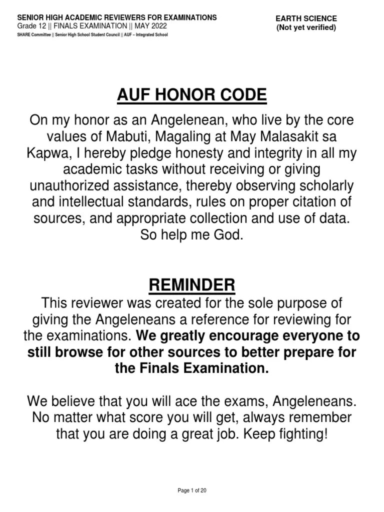 Earth Science With Disaster Readiness And Risk Reduction | PDF | Plate ...