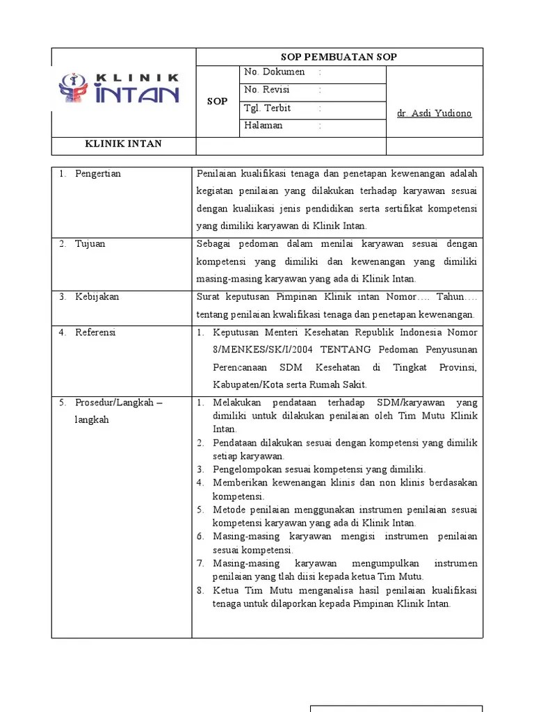 Sop Pembuatan Sop | PDF | Bisnis