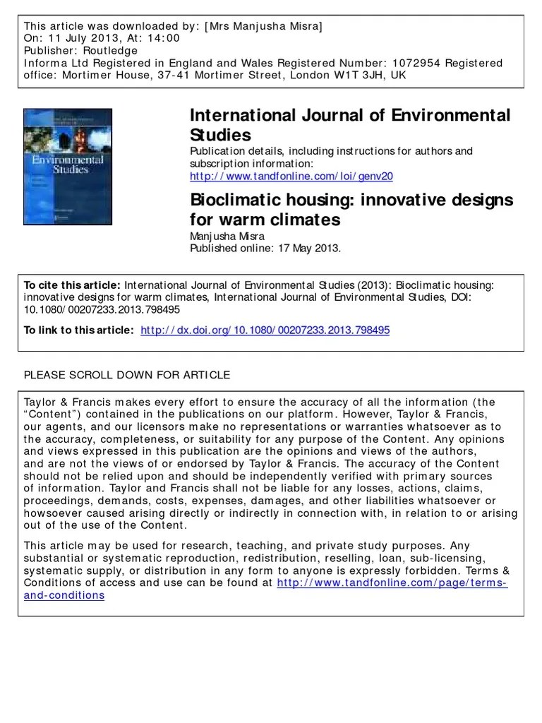 Bioclimatic Housing Innovative Designs F | PDF | Green Building ...