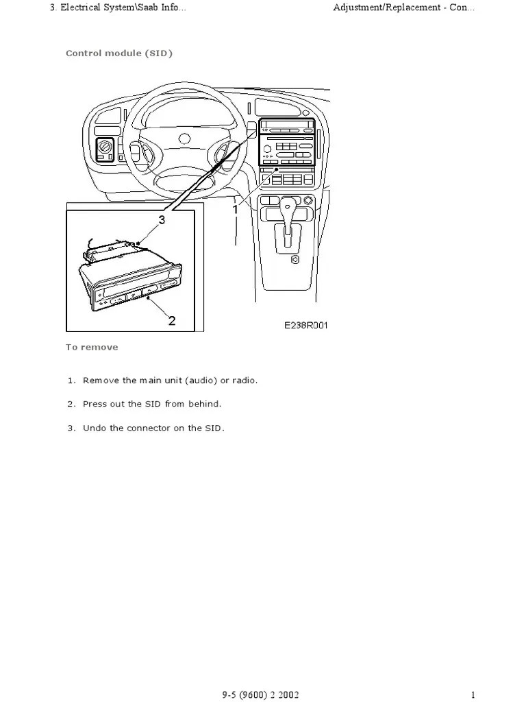 Saab WIS - SID | PDF