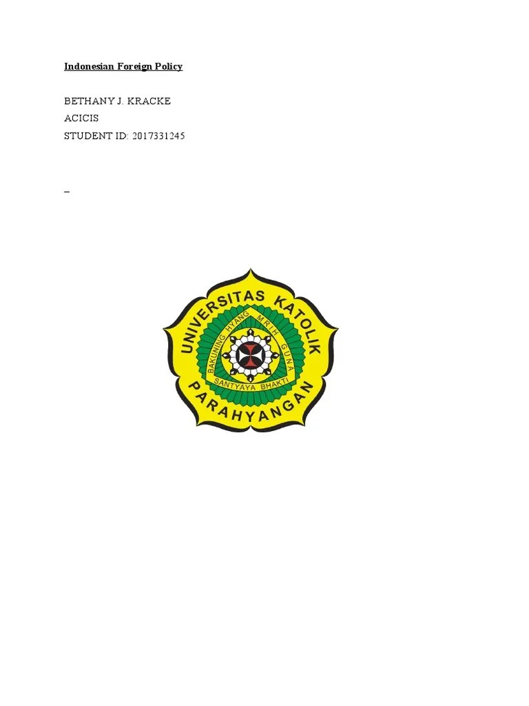 Indonesian Foreign Policy And Megawati Soekarnoputri | PDF | Indonesia ...