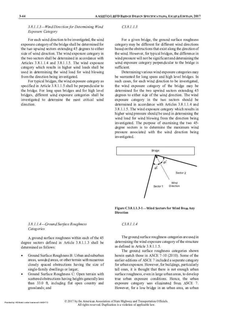 AASHTO LRFD Bridge Design Specifications 8th Ed. 2017-101-200 | PDF