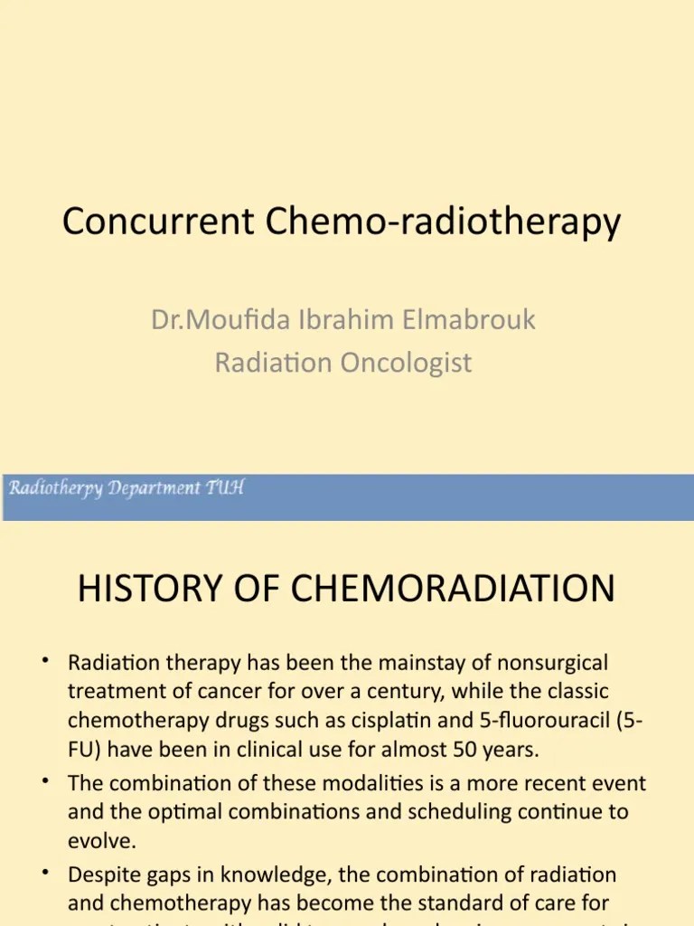 Concurrent ChemoRadiotherapy | PDF | Chemotherapy | Radiation Therapy