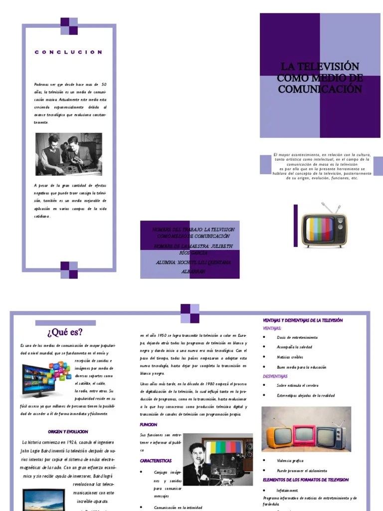 Folleto Comunicacion | PDF | Televisión | Radiodifusión