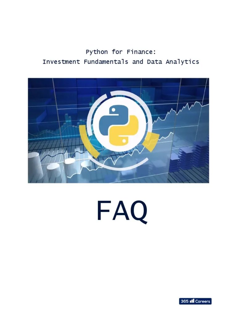 Python+for+Finance+ +FAQ | PDF | Analytics | Python (Programming Language)